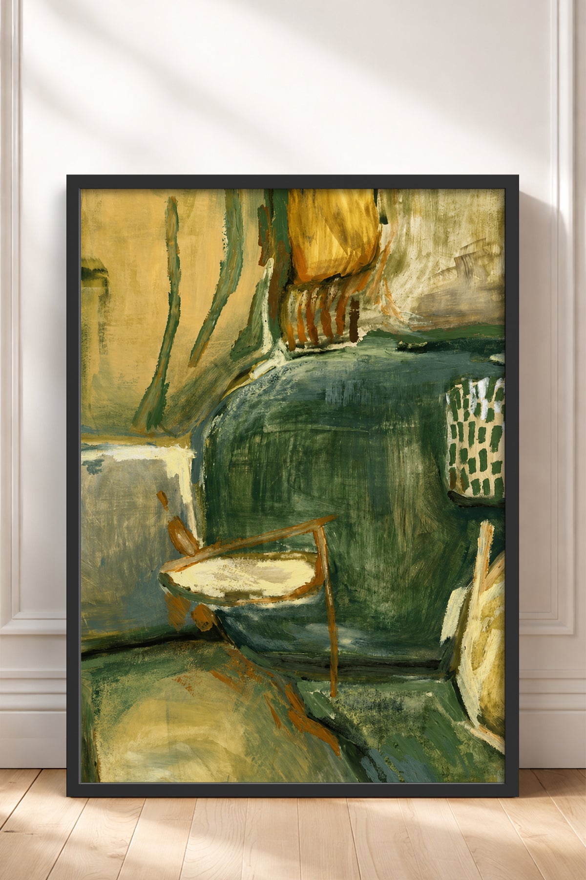 HOMEPACK Ahşap Çerçeveli Tablo Çerçeveli Poster Sanatsal Modern Duvar Dekoru BEK-8449