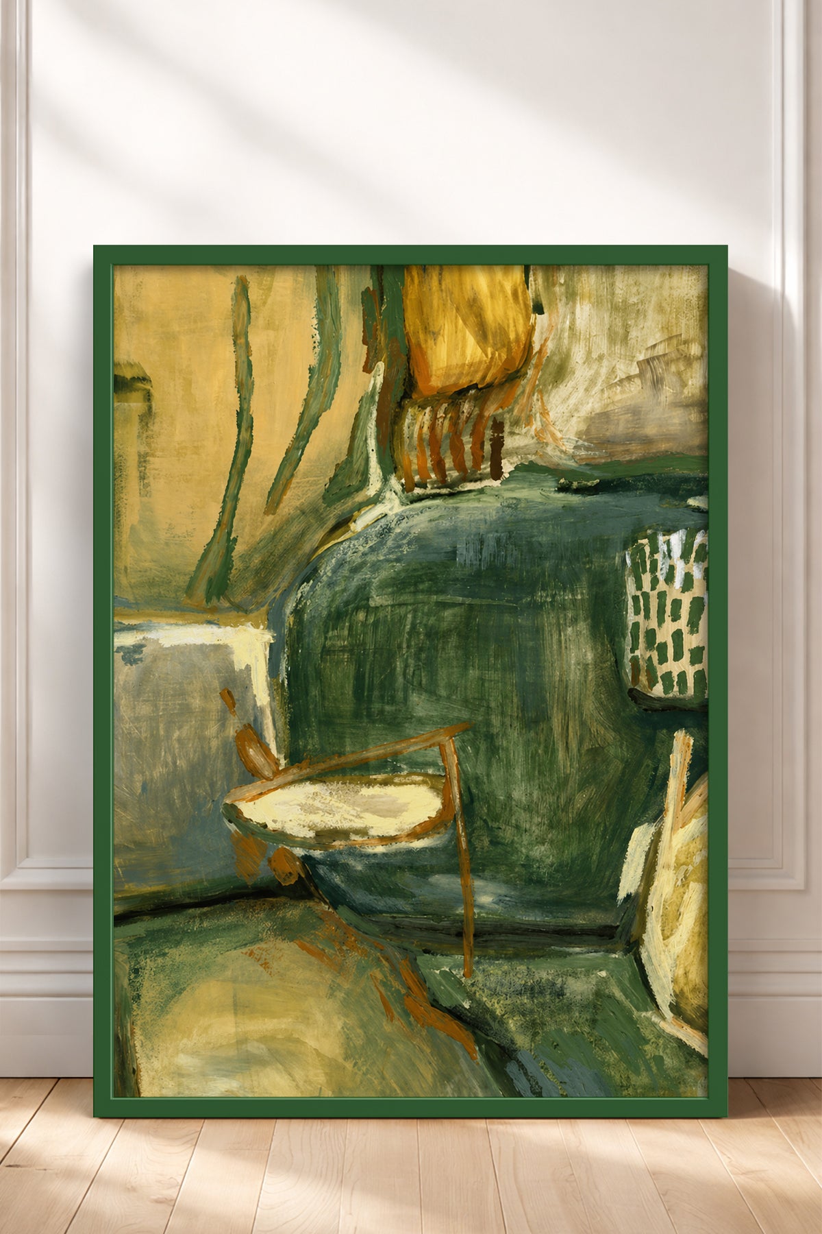 HOMEPACK Ahşap Çerçeveli Tablo Çerçeveli Poster Sanatsal Modern Duvar Dekoru BEK-8449