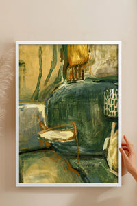 HOMEPACK Ahşap Çerçeveli Tablo Çerçeveli Poster Sanatsal Modern Duvar Dekoru BEK-8449