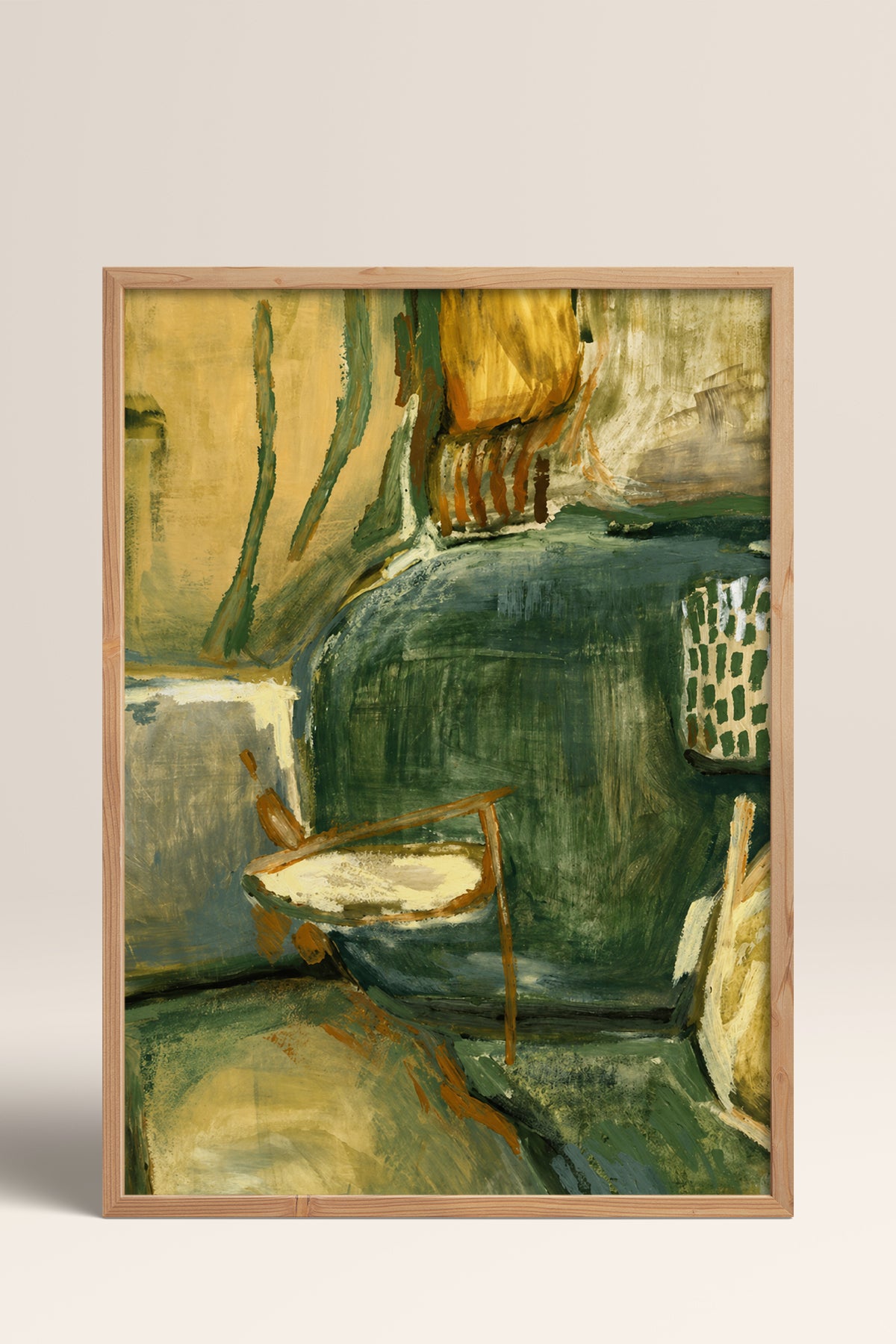 HOMEPACK Ahşap Çerçeveli Tablo Çerçeveli Poster Sanatsal Modern Duvar Dekoru BEK-8449