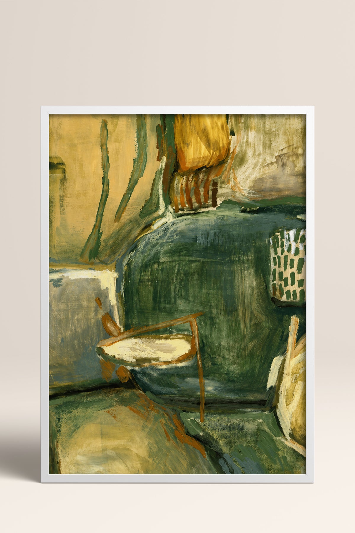 HOMEPACK Ahşap Çerçeveli Tablo Çerçeveli Poster Sanatsal Modern Duvar Dekoru BEK-8449