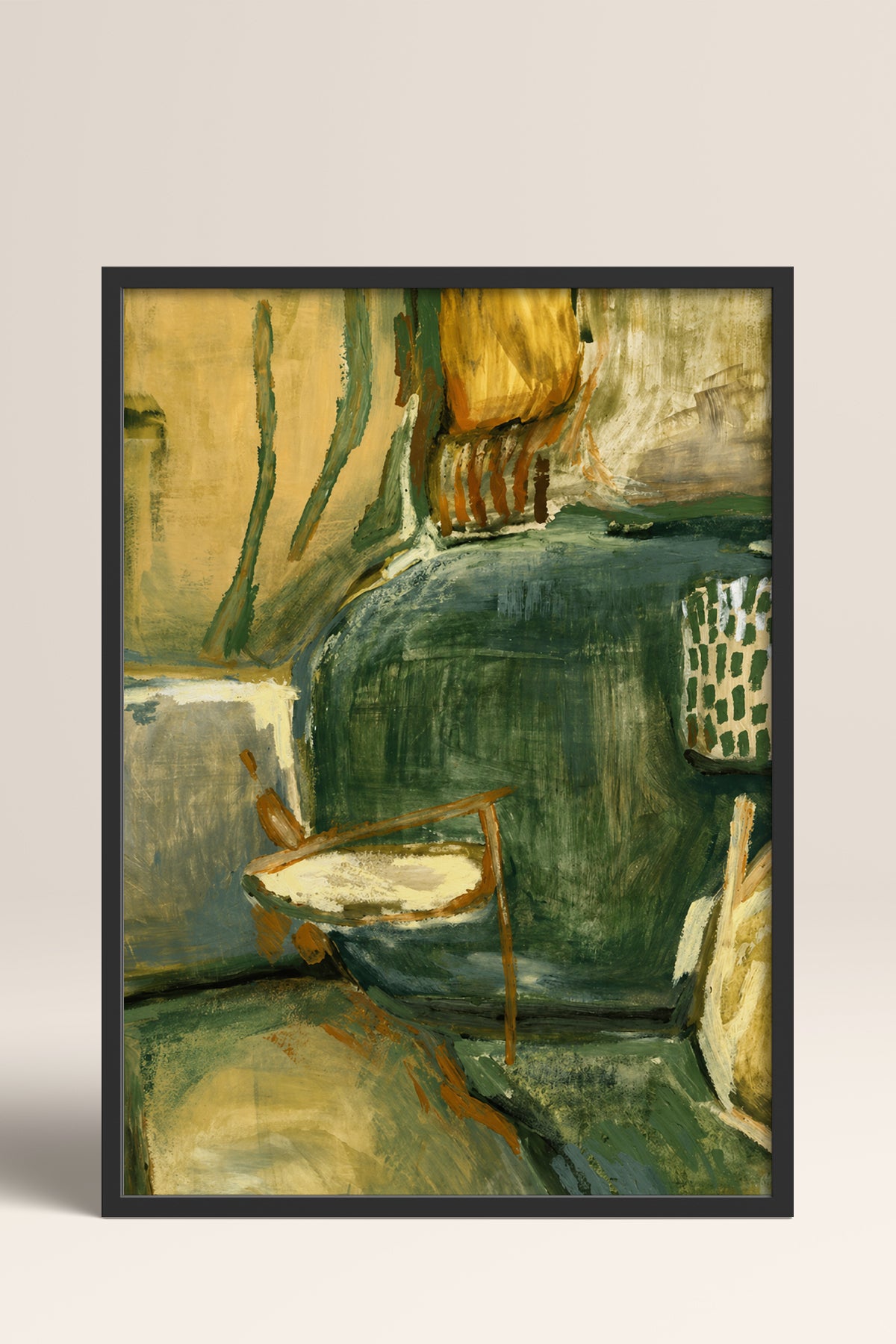 HOMEPACK Ahşap Çerçeveli Tablo Çerçeveli Poster Sanatsal Modern Duvar Dekoru BEK-8449