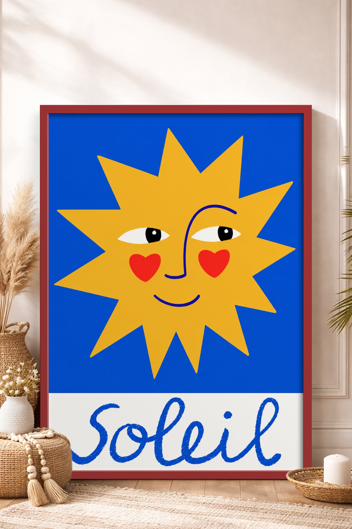 HOMEPACK Ahşap Çerçeveli Tablo Çerçeveli Poster Sanatsal Modern Duvar Dekoru BEK-8450