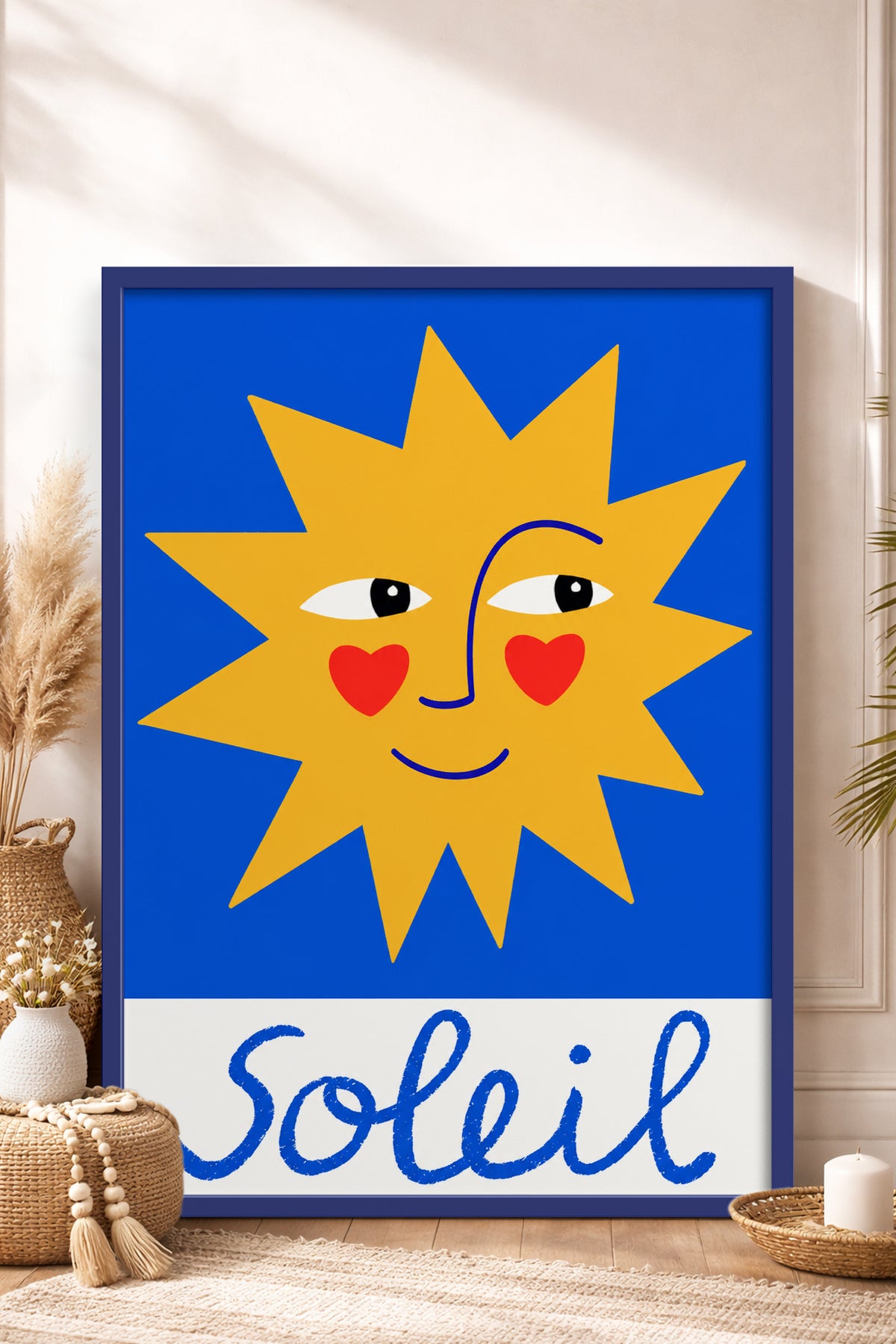 HOMEPACK Ahşap Çerçeveli Tablo Çerçeveli Poster Sanatsal Modern Duvar Dekoru BEK-8450