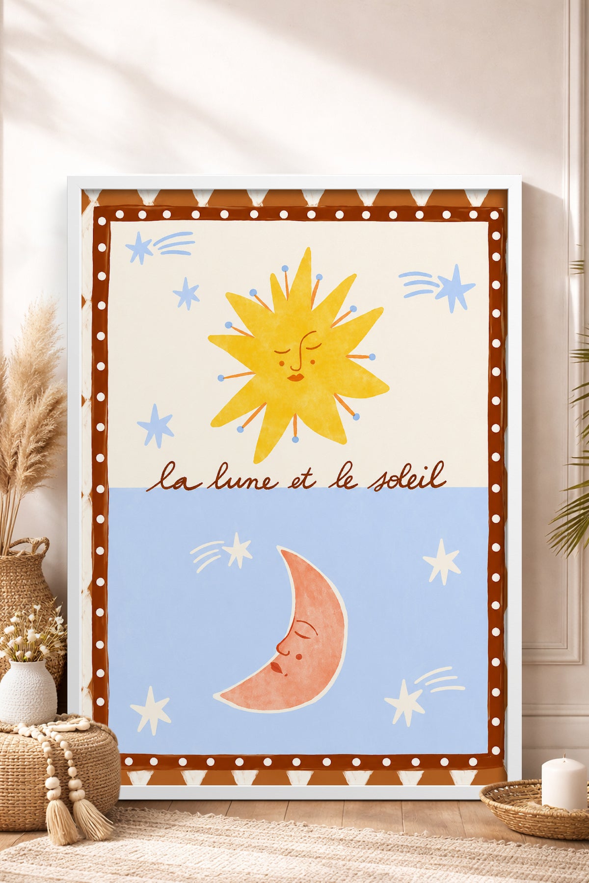 HOMEPACK Ahşap Çerçeveli Tablo Çerçeveli Poster Sanatsal Modern Duvar Dekoru BEK-8451
