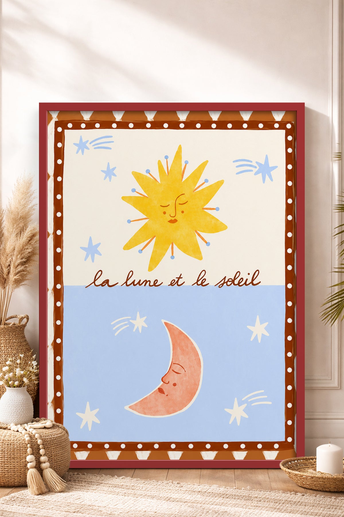 HOMEPACK Ahşap Çerçeveli Tablo Çerçeveli Poster Sanatsal Modern Duvar Dekoru BEK-8451