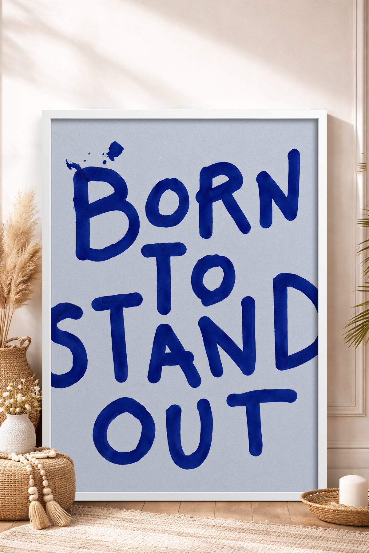 HOMEPACK Ahşap Çerçeveli Tablo Çerçeveli Poster Sanatsal Modern Duvar Dekoru BEK-8452