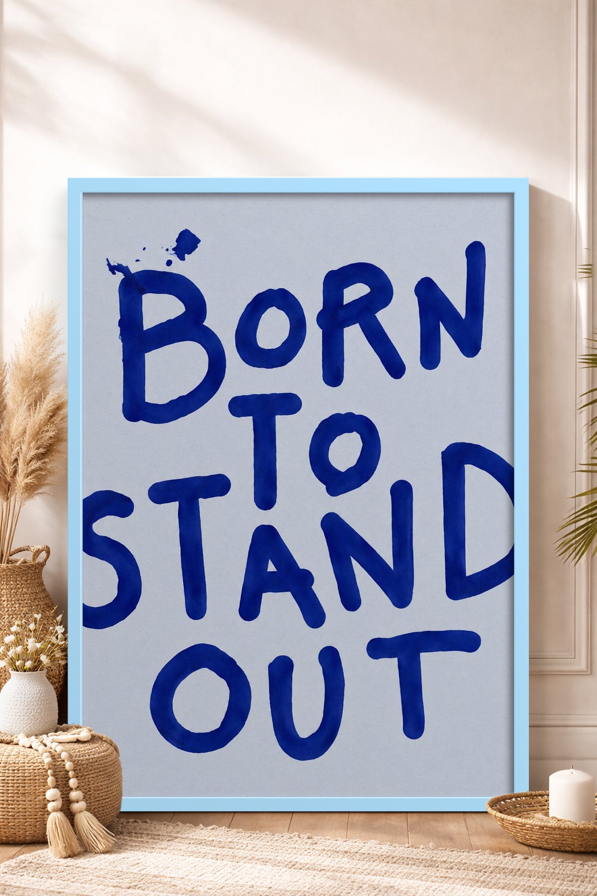 HOMEPACK Ahşap Çerçeveli Tablo Çerçeveli Poster Sanatsal Modern Duvar Dekoru BEK-8452