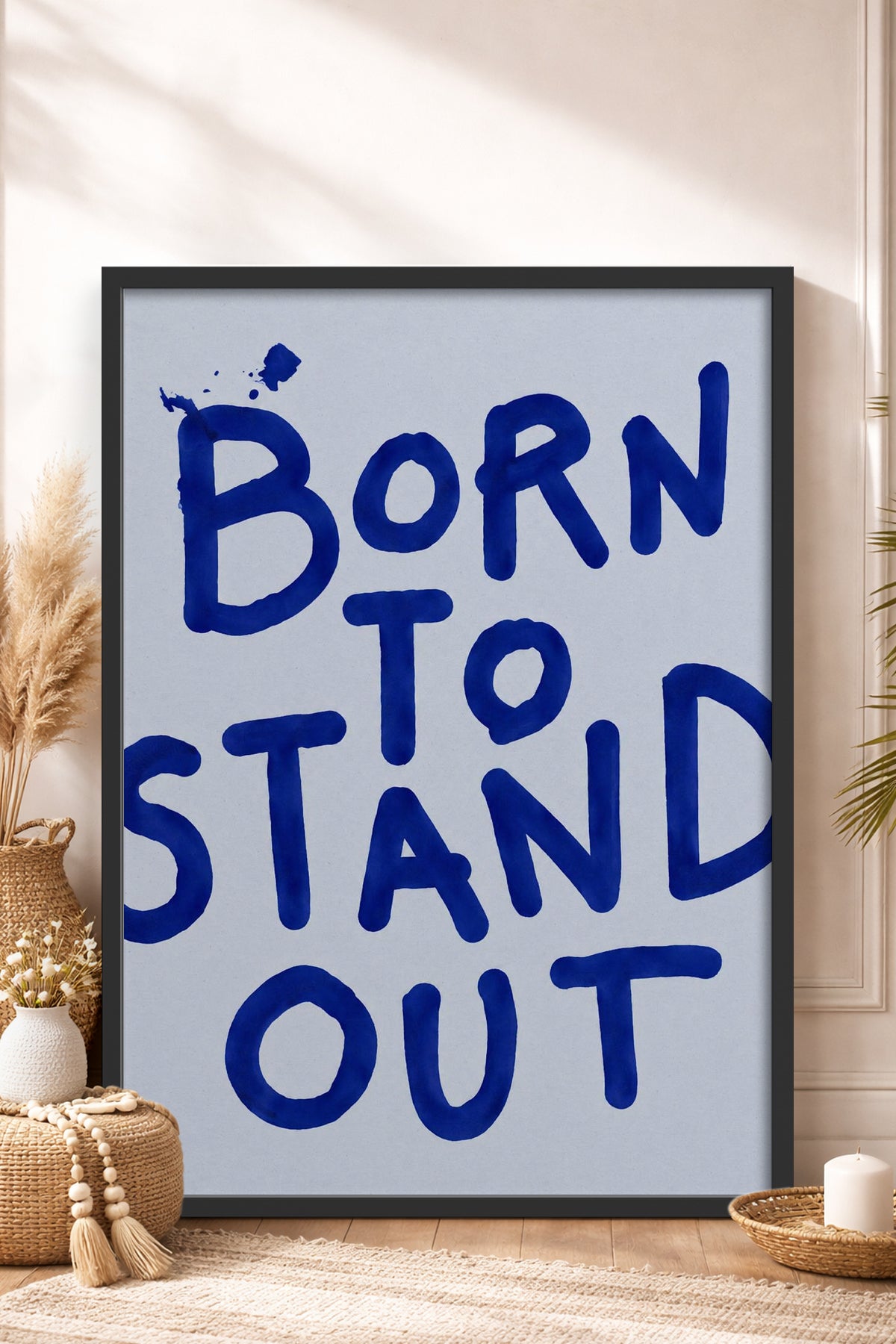 HOMEPACK Ahşap Çerçeveli Tablo Çerçeveli Poster Sanatsal Modern Duvar Dekoru BEK-8452