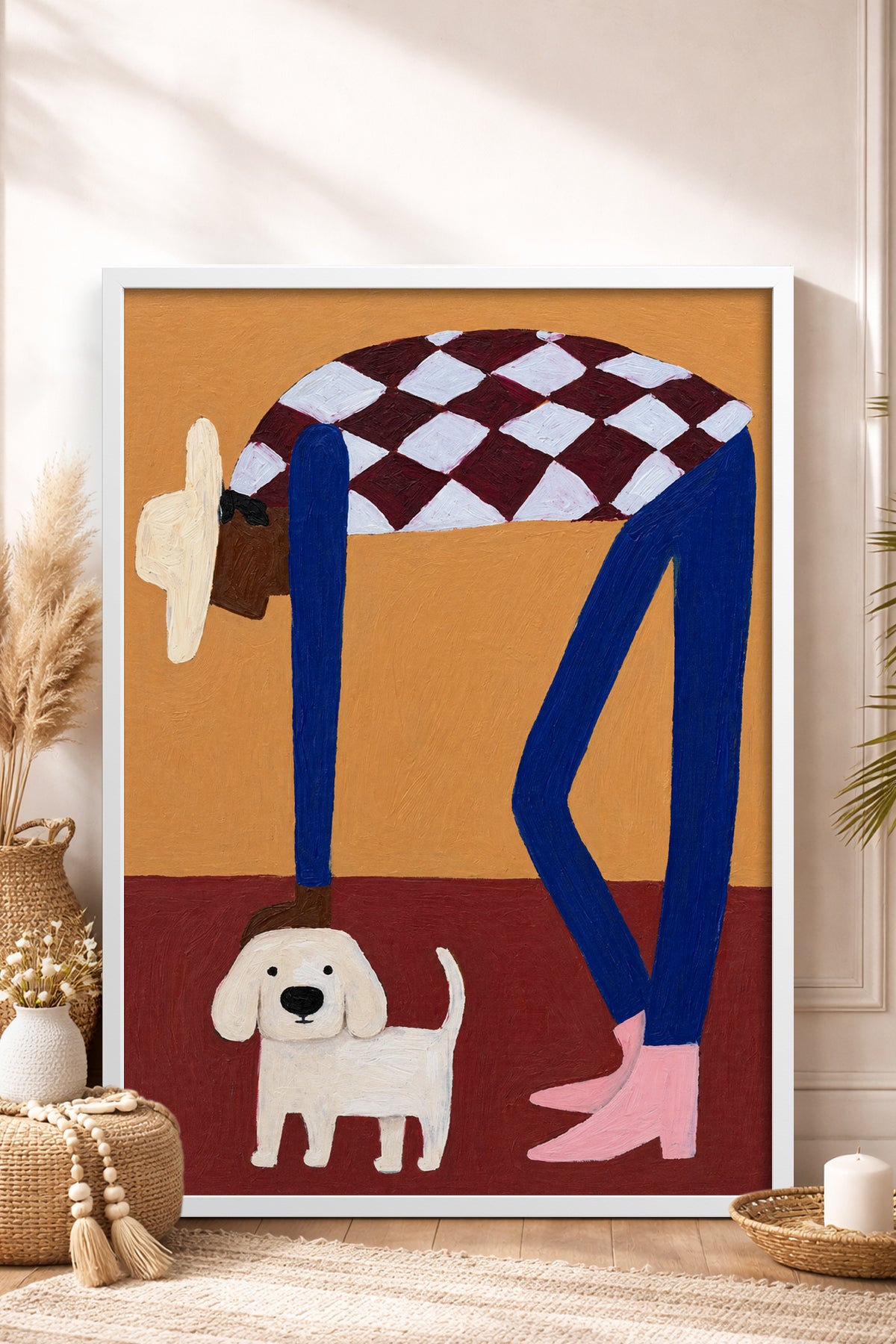 HOMEPACK Ahşap Çerçeveli Tablo Çerçeveli Poster Sanatsal Modern Duvar Dekoru BEK-8453