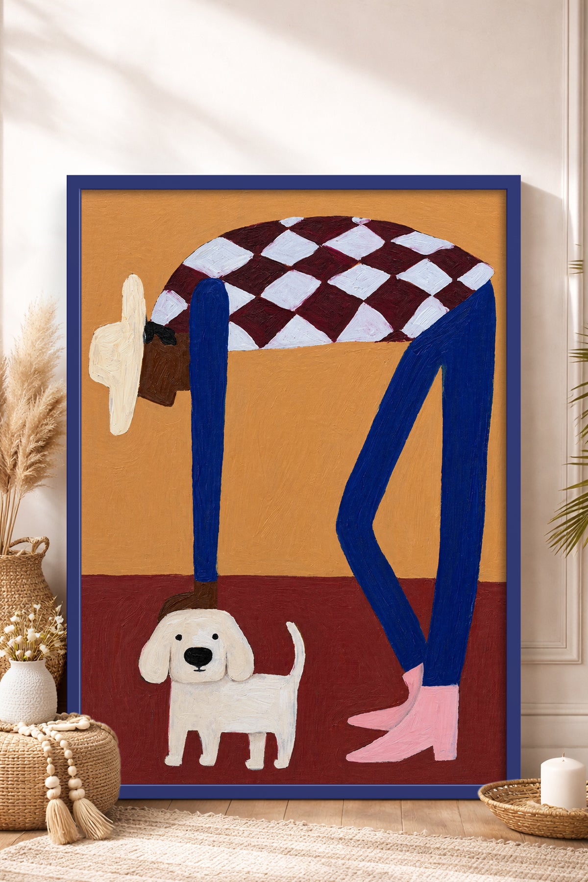 HOMEPACK Ahşap Çerçeveli Tablo Çerçeveli Poster Sanatsal Modern Duvar Dekoru BEK-8453