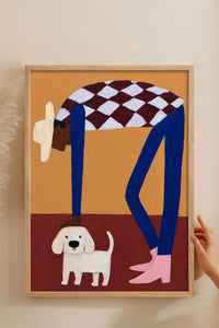 HOMEPACK Ahşap Çerçeveli Tablo Çerçeveli Poster Sanatsal Modern Duvar Dekoru BEK-8453