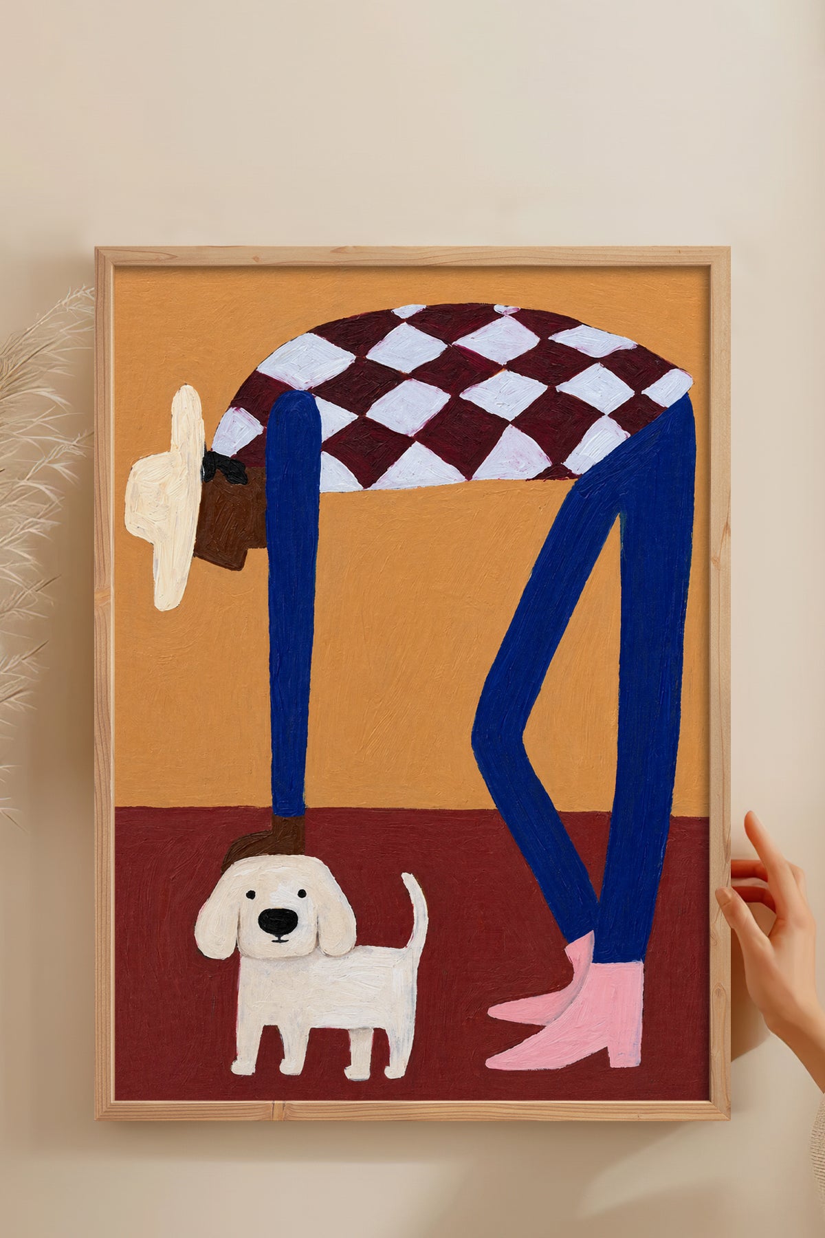 HOMEPACK Ahşap Çerçeveli Tablo Çerçeveli Poster Sanatsal Modern Duvar Dekoru BEK-8453