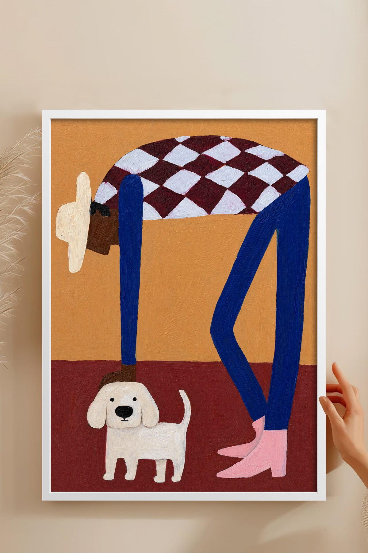 HOMEPACK Ahşap Çerçeveli Tablo Çerçeveli Poster Sanatsal Modern Duvar Dekoru BEK-8453
