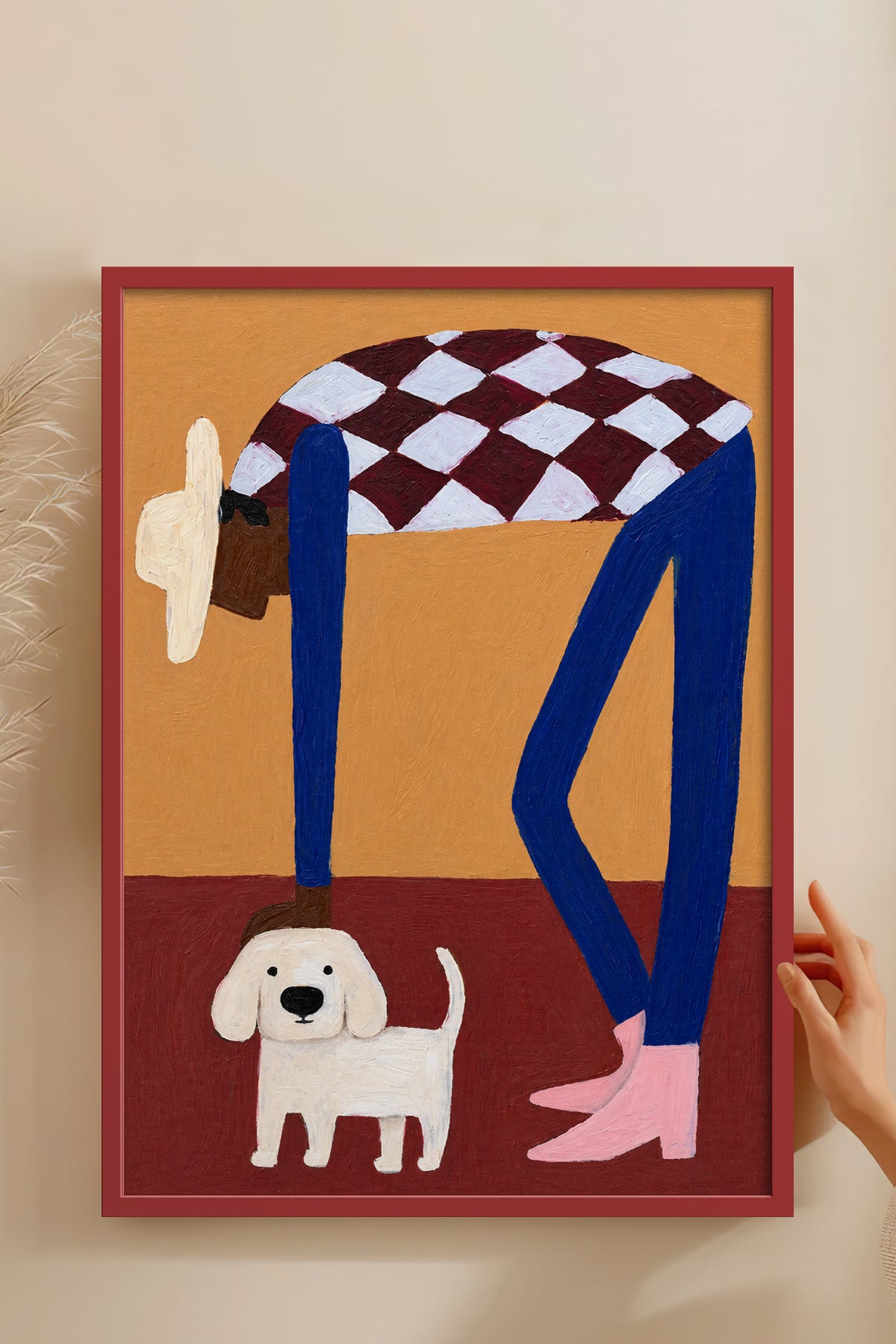 HOMEPACK Ahşap Çerçeveli Tablo Çerçeveli Poster Sanatsal Modern Duvar Dekoru BEK-8453