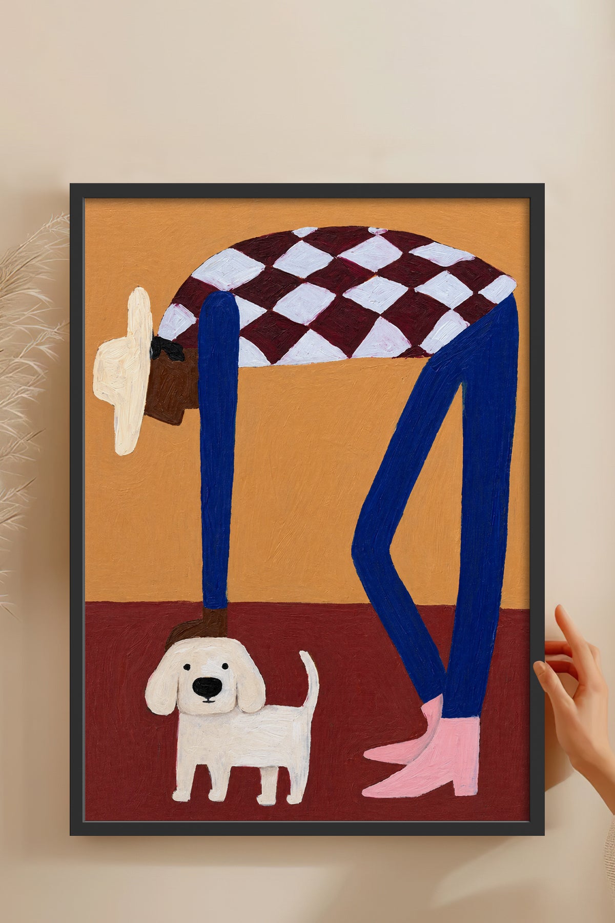 HOMEPACK Ahşap Çerçeveli Tablo Çerçeveli Poster Sanatsal Modern Duvar Dekoru BEK-8453