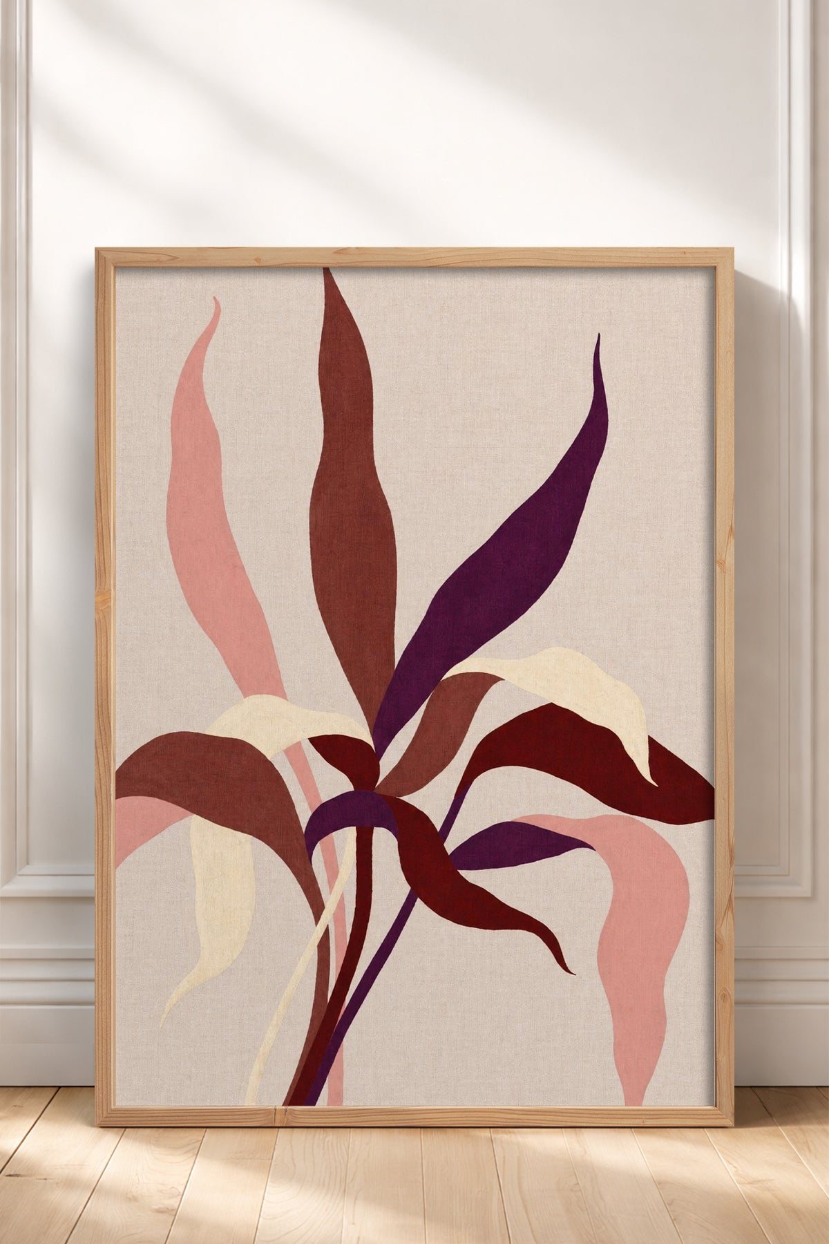HOMEPACK Ahşap Çerçeveli Tablo Çerçeveli Poster Sanatsal Modern Duvar Dekoru BEK-8454