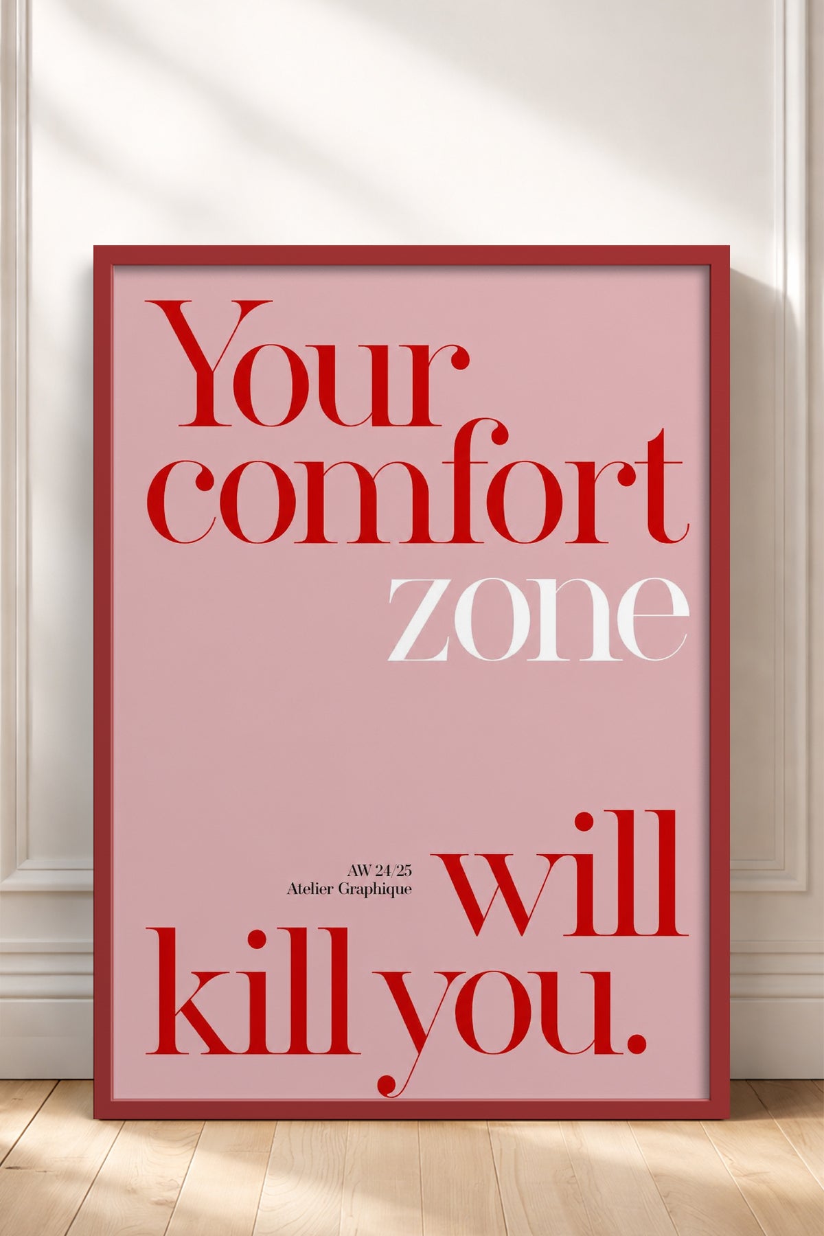 HOMEPACK Ahşap Çerçeveli Tablo Çerçeveli Poster Sanatsal Modern Duvar Dekoru BEK-8455