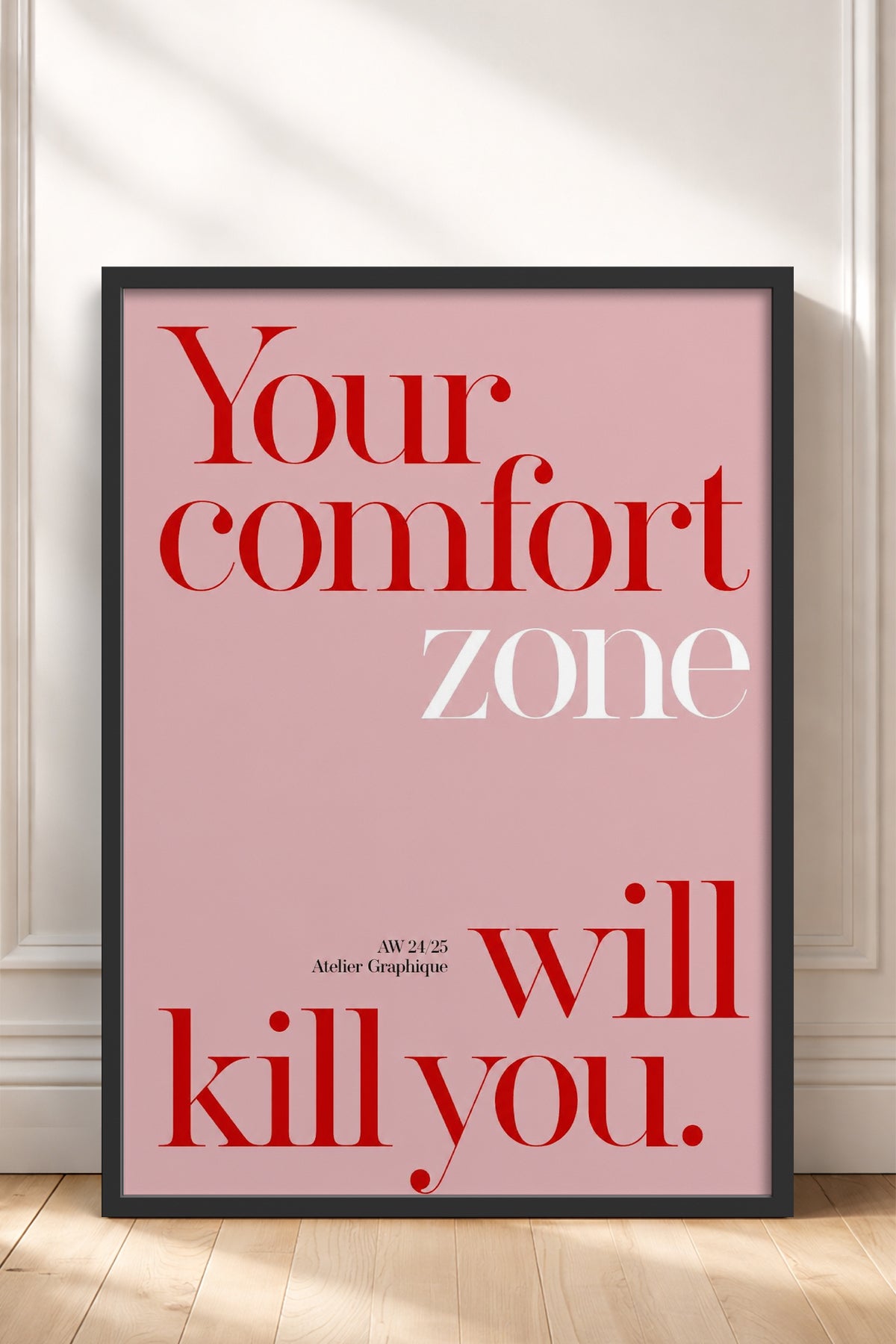 HOMEPACK Ahşap Çerçeveli Tablo Çerçeveli Poster Sanatsal Modern Duvar Dekoru BEK-8455