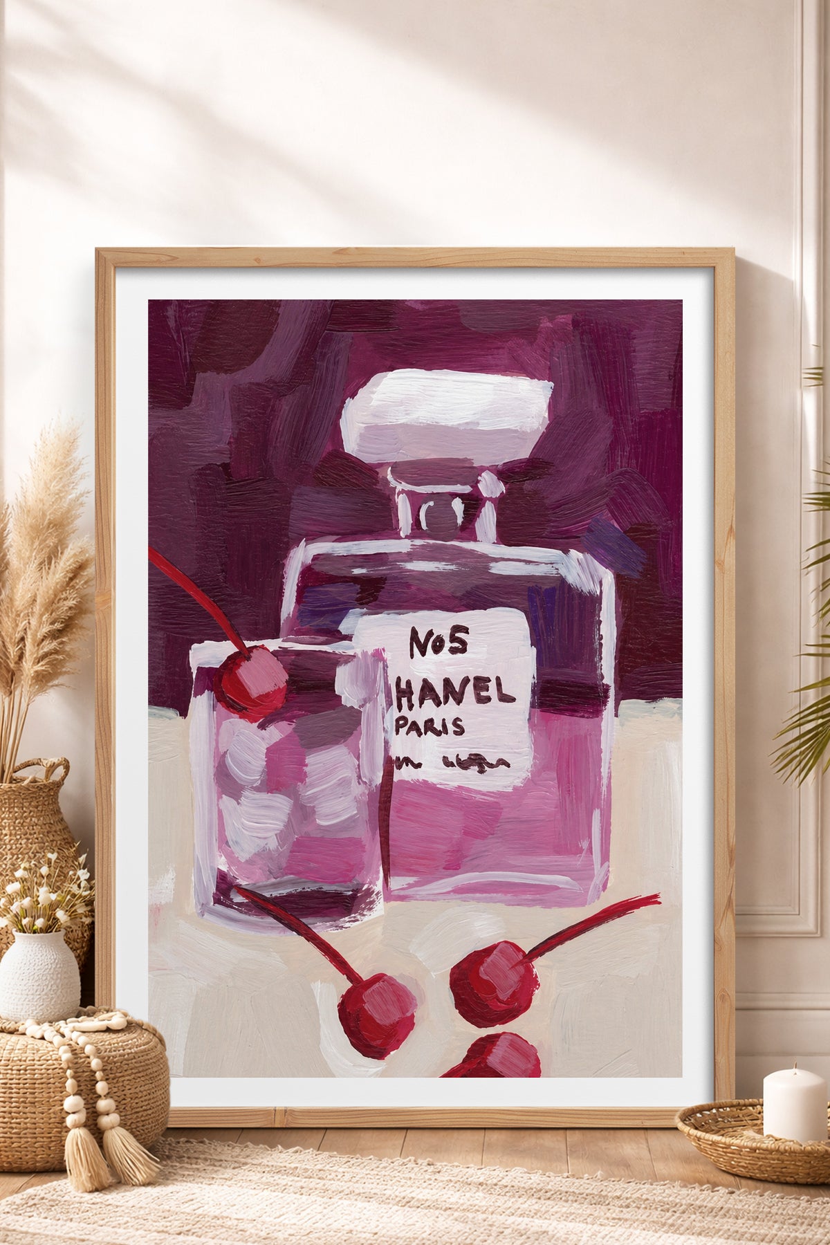 HOMEPACK Ahşap Çerçeveli Tablo Çerçeveli Poster Sanatsal Modern Duvar Dekoru BEK-8456