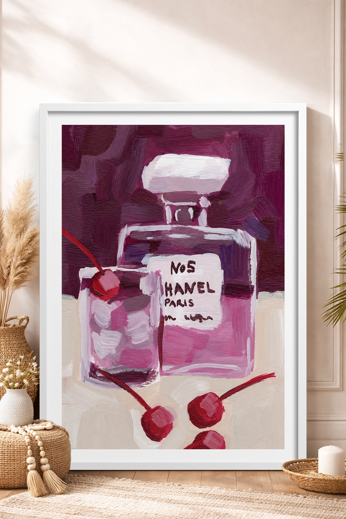 HOMEPACK Ahşap Çerçeveli Tablo Çerçeveli Poster Sanatsal Modern Duvar Dekoru BEK-8456