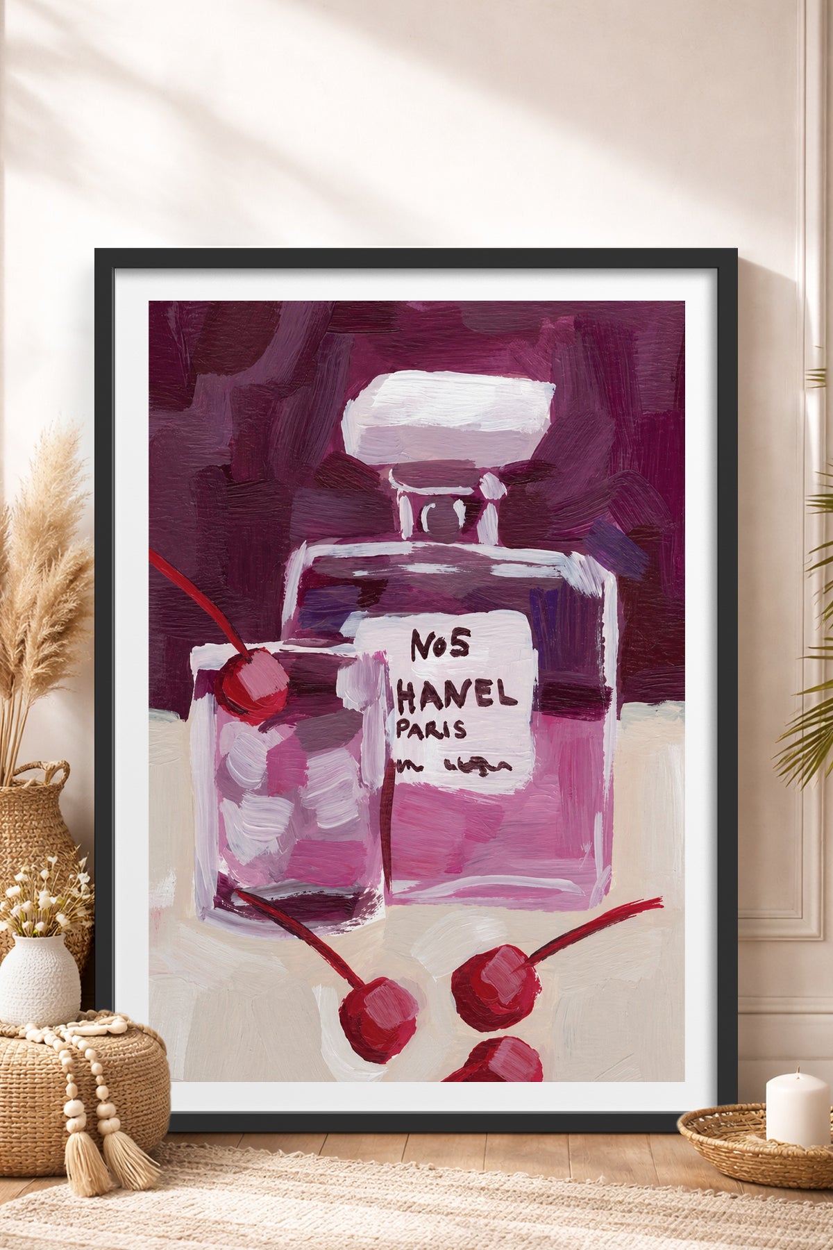 HOMEPACK Ahşap Çerçeveli Tablo Çerçeveli Poster Sanatsal Modern Duvar Dekoru BEK-8456