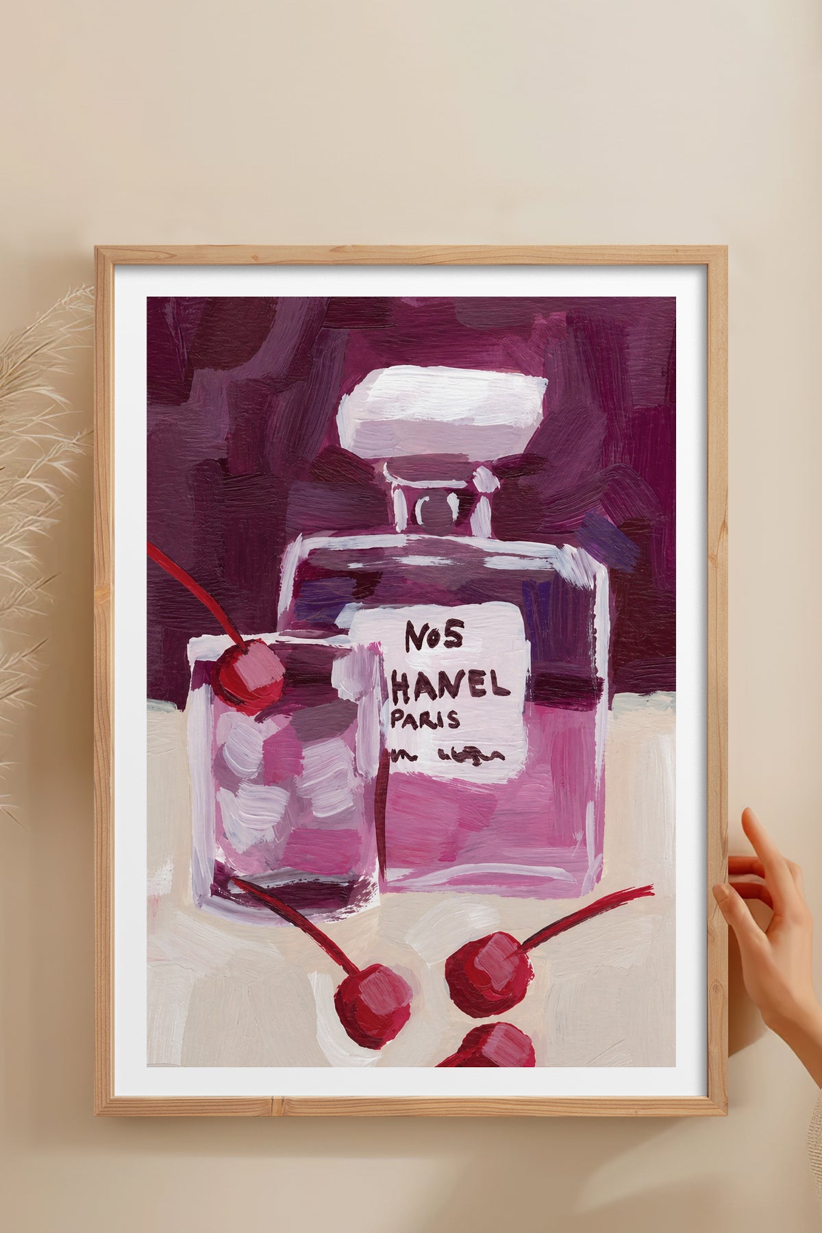 HOMEPACK Ahşap Çerçeveli Tablo Çerçeveli Poster Sanatsal Modern Duvar Dekoru BEK-8456