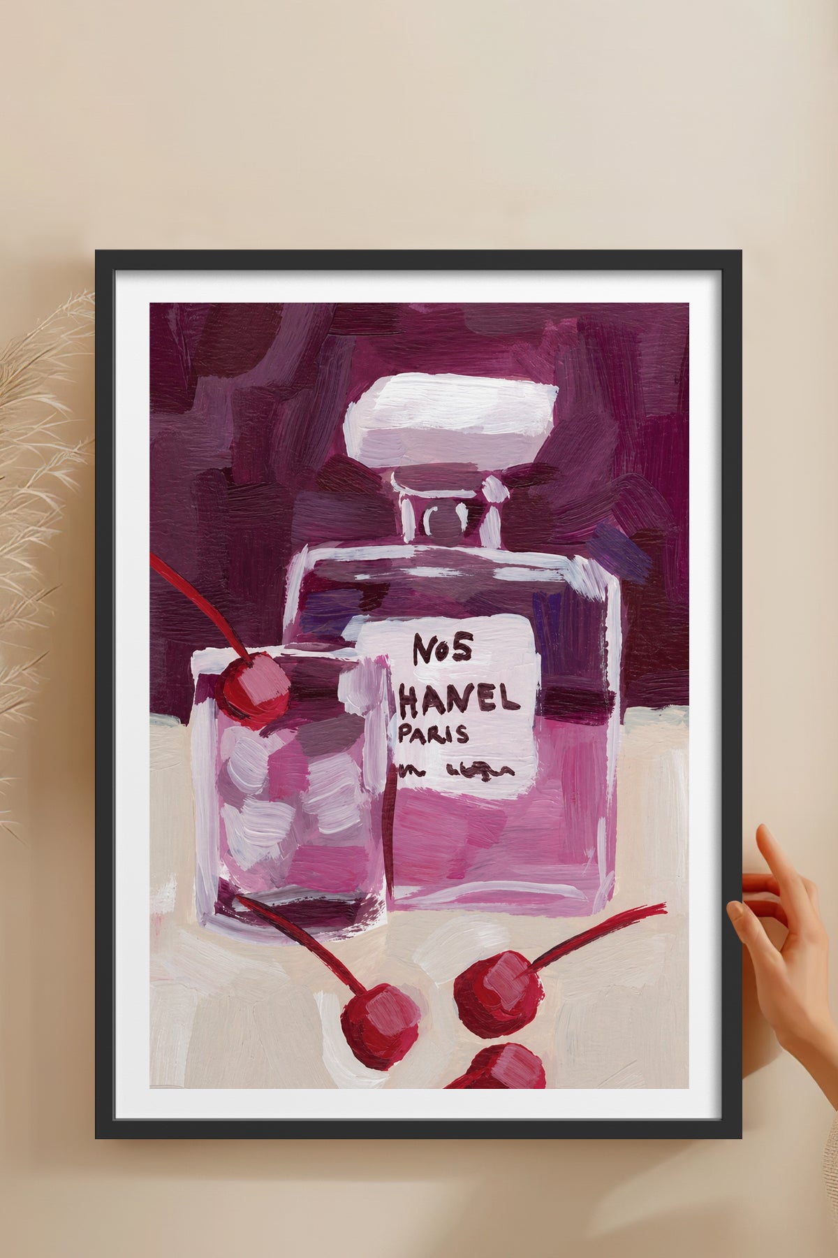 HOMEPACK Ahşap Çerçeveli Tablo Çerçeveli Poster Sanatsal Modern Duvar Dekoru BEK-8456
