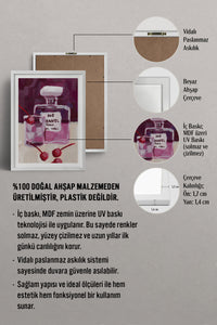 HOMEPACK Ahşap Çerçeveli Tablo Çerçeveli Poster Sanatsal Modern Duvar Dekoru BEK-8456