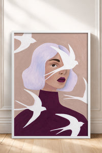HOMEPACK Ahşap Çerçeveli Tablo Çerçeveli Poster Sanatsal Modern Duvar Dekoru BEK-8457