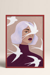 HOMEPACK Ahşap Çerçeveli Tablo Çerçeveli Poster Sanatsal Modern Duvar Dekoru BEK-8457