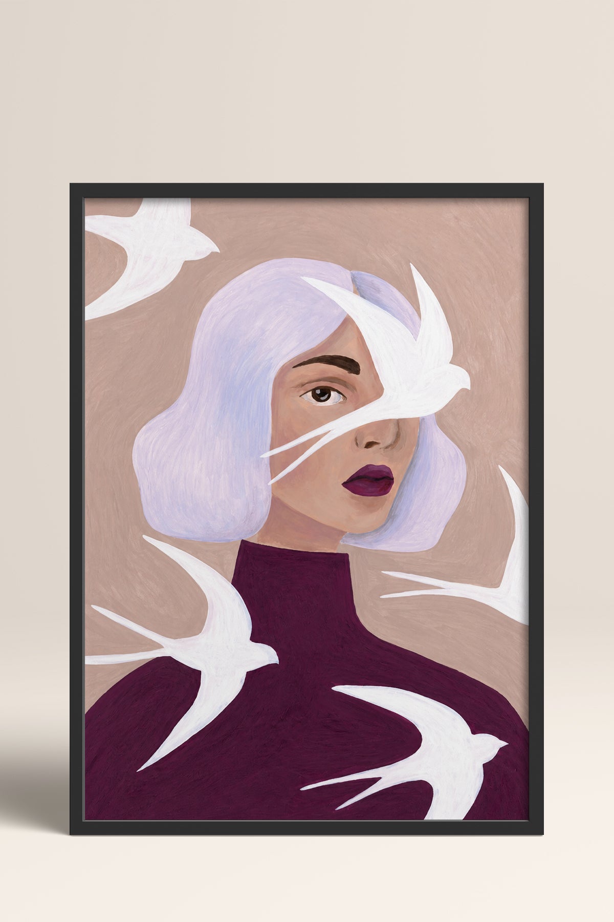 HOMEPACK Ahşap Çerçeveli Tablo Çerçeveli Poster Sanatsal Modern Duvar Dekoru BEK-8457