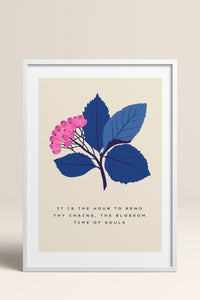 HOMEPACK Ahşap Çerçeveli Tablo Çerçeveli Poster Sanatsal Modern Duvar Dekoru BLOSSOM-01