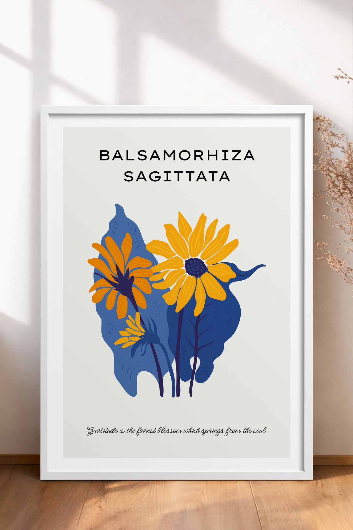 HOMEPACK Ahşap Çerçeveli Tablo Çerçeveli Poster Sanatsal Modern Duvar Dekoru BLOSSOM-02