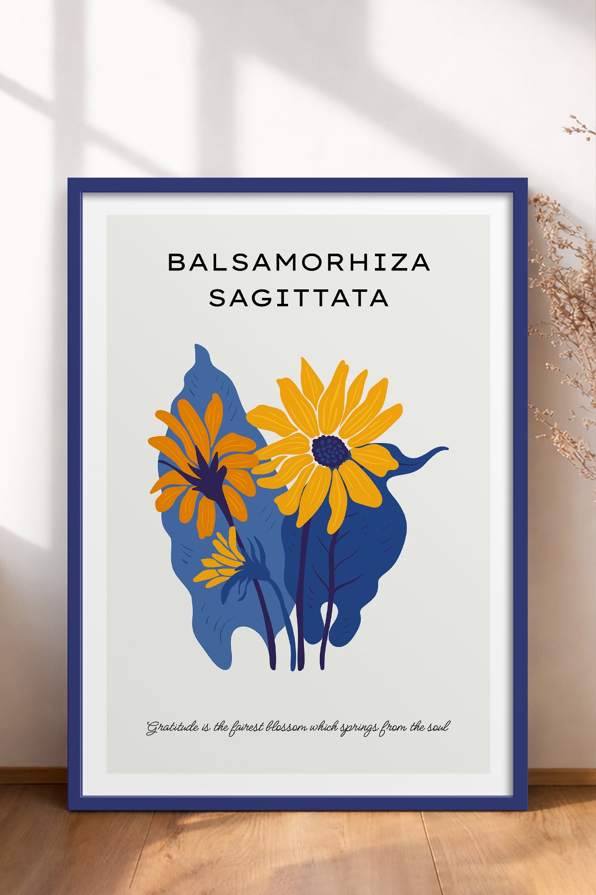 HOMEPACK Ahşap Çerçeveli Tablo Çerçeveli Poster Sanatsal Modern Duvar Dekoru BLOSSOM-02