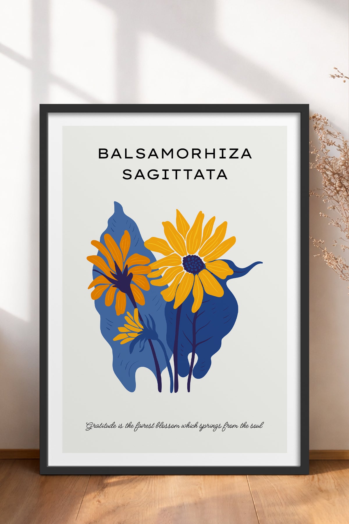 HOMEPACK Ahşap Çerçeveli Tablo Çerçeveli Poster Sanatsal Modern Duvar Dekoru BLOSSOM-02