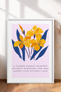 HOMEPACK Ahşap Çerçeveli Tablo Çerçeveli Poster Sanatsal Modern Duvar Dekoru BLOSSOM-03