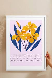 HOMEPACK Ahşap Çerçeveli Tablo Çerçeveli Poster Sanatsal Modern Duvar Dekoru BLOSSOM-03