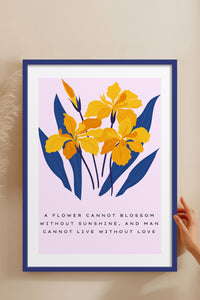 HOMEPACK Ahşap Çerçeveli Tablo Çerçeveli Poster Sanatsal Modern Duvar Dekoru BLOSSOM-03