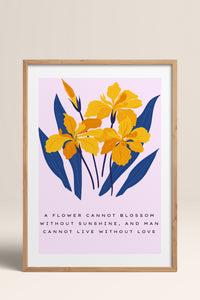 HOMEPACK Ahşap Çerçeveli Tablo Çerçeveli Poster Sanatsal Modern Duvar Dekoru BLOSSOM-03