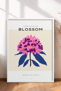 HOMEPACK Ahşap Çerçeveli Tablo Çerçeveli Poster Sanatsal Modern Duvar Dekoru BLOSSOM-04
