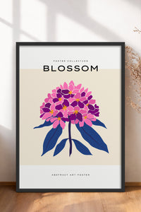HOMEPACK Ahşap Çerçeveli Tablo Çerçeveli Poster Sanatsal Modern Duvar Dekoru BLOSSOM-04