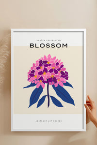 HOMEPACK Ahşap Çerçeveli Tablo Çerçeveli Poster Sanatsal Modern Duvar Dekoru BLOSSOM-04
