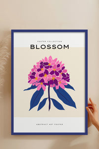 HOMEPACK Ahşap Çerçeveli Tablo Çerçeveli Poster Sanatsal Modern Duvar Dekoru BLOSSOM-04