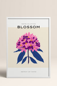 HOMEPACK Ahşap Çerçeveli Tablo Çerçeveli Poster Sanatsal Modern Duvar Dekoru BLOSSOM-04