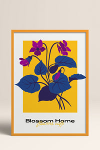 HOMEPACK Ahşap Çerçeveli Tablo Çerçeveli Poster Sanatsal Modern Duvar Dekoru BLOSSOM-05