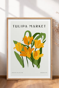HOMEPACK Ahşap Çerçeveli Tablo Çerçeveli Poster Sanatsal Modern Duvar Dekoru BLOSSOM-06