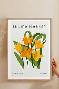 HOMEPACK Ahşap Çerçeveli Tablo Çerçeveli Poster Sanatsal Modern Duvar Dekoru BLOSSOM-06
