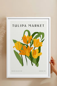 HOMEPACK Ahşap Çerçeveli Tablo Çerçeveli Poster Sanatsal Modern Duvar Dekoru BLOSSOM-06