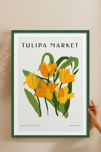 HOMEPACK Ahşap Çerçeveli Tablo Çerçeveli Poster Sanatsal Modern Duvar Dekoru BLOSSOM-06